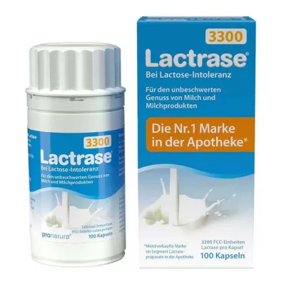 Lactrase 3.300 FCC capsules, 100 stuks Lactrase 3.300 FCC capsules, 100 stuks
