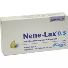 NENE LAX 0,5 Suppos. voor zuigelingen, 6 stuks