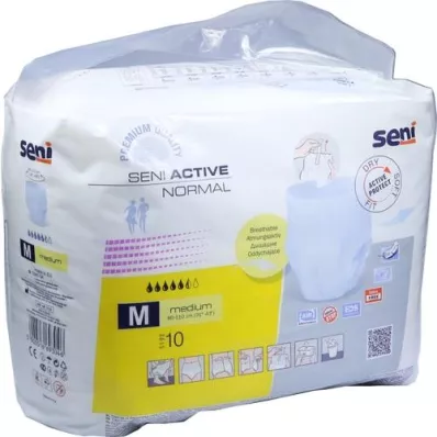 SENI Active Normal Incontinence Brief Disposable M, 10 stuks