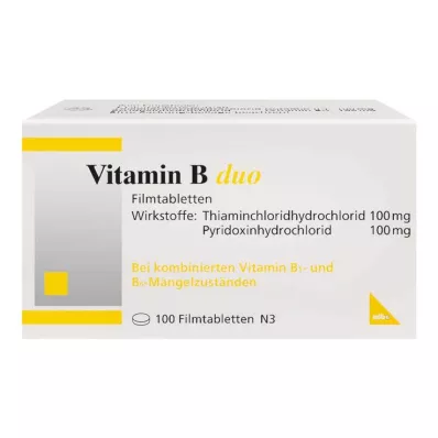 Vitamine B Duo filmomhulde tabletten, 100 stuks Vitamine B Duo filmomhulde tabletten, 100 stuks