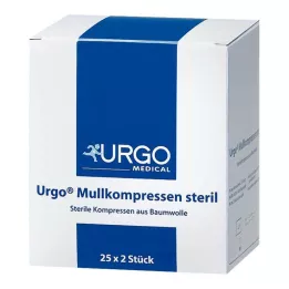 URGO MULLKOMPRESSEN 10x10 cm steriel, 25X2 stuks