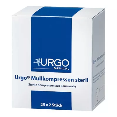 Urgo gaaskompressen 10x10 cm steriel, 25x2 stuks Urgo gaaskompressen 10x10 cm steriel, 25x2 stuks