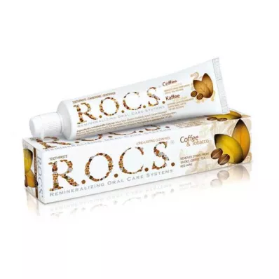 ROCS Tandpasta voor volwassenen koffie+tabak, 74 g