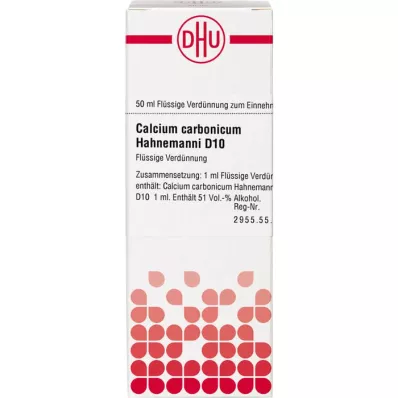 CALCIUM CARBONICUM Hahnemanni D 10 Verdunning, 50 ml