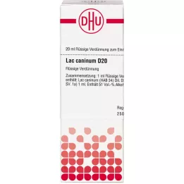 LAC CANINUM D 20 Verdunning, 20 ml