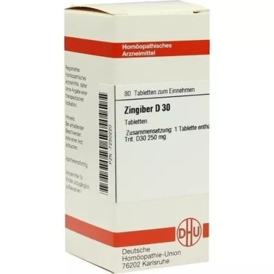 ZINGIBER D 30 tabletten, 80 st