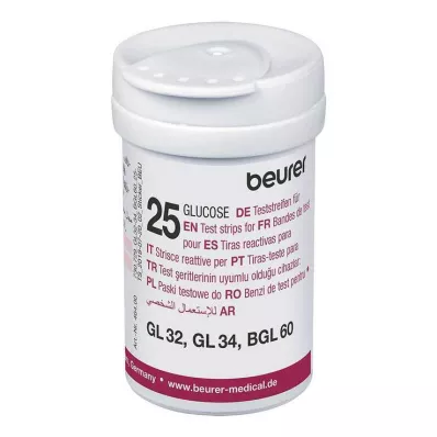 BEURER GL32/GL34/BGL60 bloedglucoseteststrips, 50 stuks