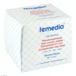VLIESKOMPRESSEN 10x10 cm niet-steriel 4-voudig, 100 stuks