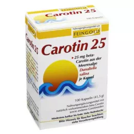 CAROTIN 25 capsules van fijn goud, 100 stuks