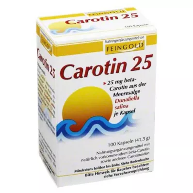 Caroteen 25 Feingold capsules, 100 stuks Caroteen 25 Feingold capsules, 100 stuks