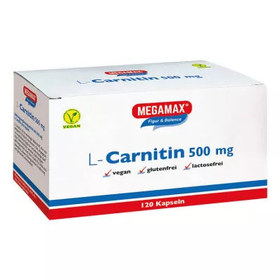 L-CARNITIN 500 mg Megamax capsules, 120 st L-CARNITIN 500 mg Megamax capsules, 120 st