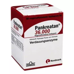 PANKREATAN 36.000 harde capsules met enterische laag, 50 stuks