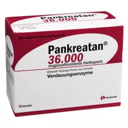 PANKREATAN 36.000 harde capsules met enterische laag, 200 stuks