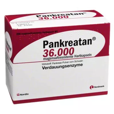 PANKREATAN 36.000 harde capsules met enterische laag, 200 stuks PANKREATAN 36.000 harde capsules met enterische laag, 200 stuks
