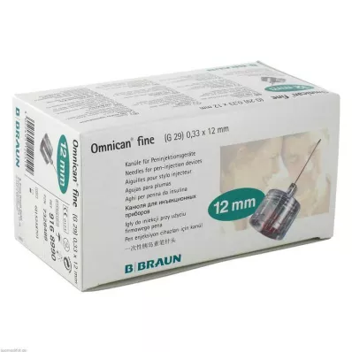 OMNICAN fijne pencanule 0,33x12 mm, 100 stuks
