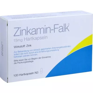 ZINKAMIN Falk 15 mg harde capsules, 100 stuks