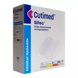 CUTIMED Siltec schuimverband 10x10 cm niet-klevend, 12 st