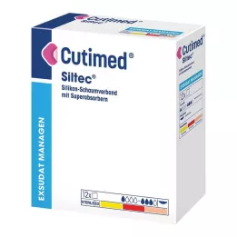 CUTIMED Siltec schuimverband 10x20 cm niet-klevend, 12 st