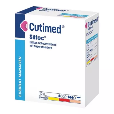 CUTIMED Siltec schuimverband 10x20 cm niet-klevend, 12 st