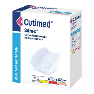 CUTIMED Siltec schuimverband 20x20 cm niet-klevend, 6 stuks