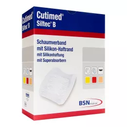 CUTIMED Siltec B Schuimverband 12,5x12,5 cm met kleeflaag, 12 stuks