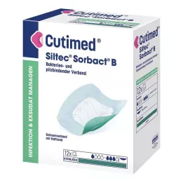 CUTIMED Siltec Sorbact PU-Verband 12,5x12,5 cm, 12 st
