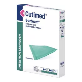 CUTIMED Sorbact absorberende kompressen 10x10 cm, 6 stuks