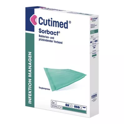 CUTIMED Sorbact absorberende kompressen 10x10 cm, 6 stuks CUTIMED Sorbact absorberende kompressen 10x10 cm, 6 stuks