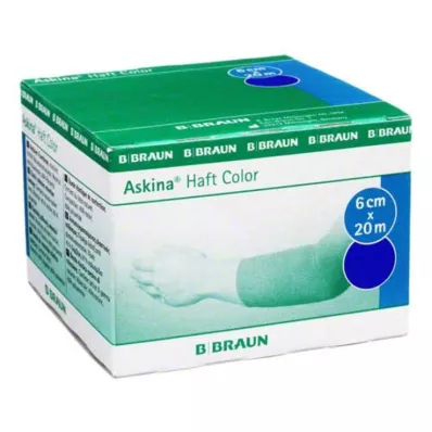 ASKINA Klevend verband Kleur 6 cmx20 m blauw, 1 st