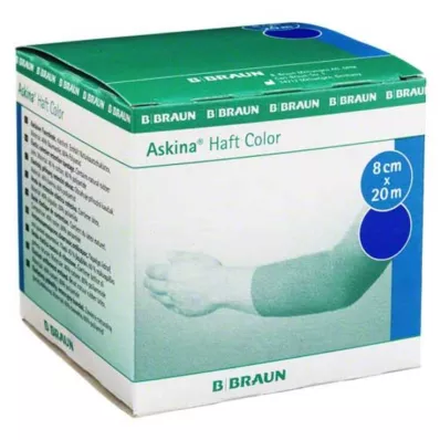 ASKINA Klevend verband Kleur 8 cmx20 m blauw, 1 st