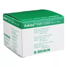 ASKINA Kleefverband kleur 6 cmx20 m geel, 1 st