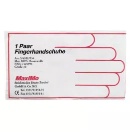 HANDSCHUHE Katoen maat 10 overlengte, 2 stuks