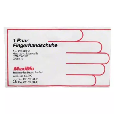Handschoenen katoen maat 10 extra lengte, 2 stuks