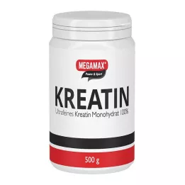 KREATIN MONOHYDRAT 100% Megamax poeder, 500 g