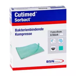 CUTIMED Sorbact kompressen 4x6 cm, 6 stuks