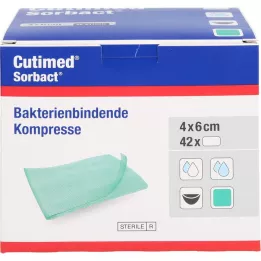 CUTIMED Sorbact kompressen 4x6 cm, 42 stuks