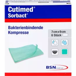 CUTIMED Sorbact kompressen 7x9 cm, 6 stuks