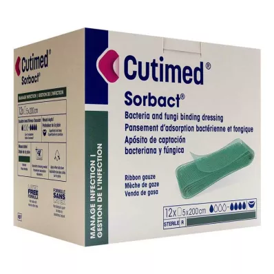 Cutimed Sorbact-tamponades 5x200 cm, 12 st Cutimed Sorbact-tamponades 5x200 cm, 12 st