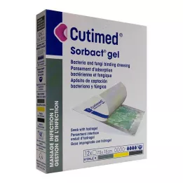 CUTIMED Sorbact gelkompressen 7,5x15 cm, 12 st
