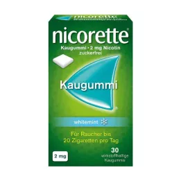 NICORETTE Kauwgom 2 mg witte munt, 30 stuks