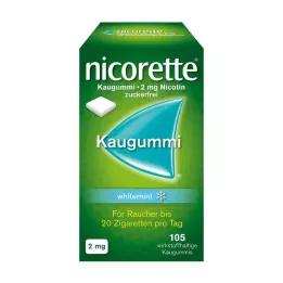 NICORETTE Kauwgom 2 mg witte munt, 105 stuks
