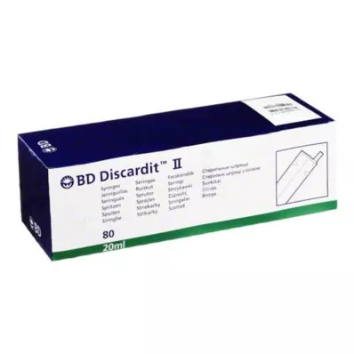 BD DISCARDIT II Spuit 20 ml, 80X20 ml BD DISCARDIT II Spuit 20 ml, 80X20 ml