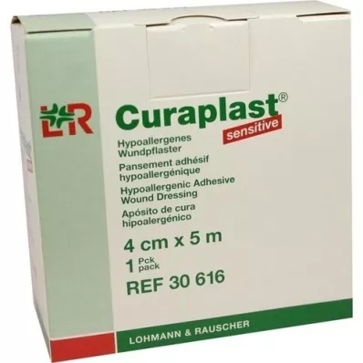 CURAPLAST Wondverband, gevoelig 4 cm x 5 m, 1 st