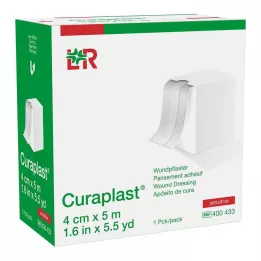 CURAPLAST Wondverband, gevoelig 4 cm x 5 m, 1 st
