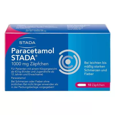 Paracetamol STADA® 1000 mg zetpillen, 10 st