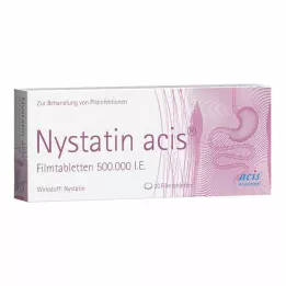 Nystatine acis filmomhulde tabletten, 20 stuks