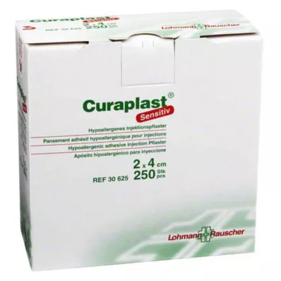 CURAPLAST Gevoelige injectiepleister 2x4 cm, 250 stuks