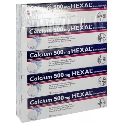 CALCIUM 500 HEXAL Bruistabletten, 100 stuks