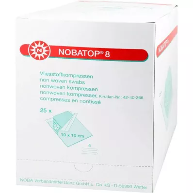 Nobatop 8 kompressen 10x10cm, 25x5 st Nobatop 8 kompressen 10x10cm, 25x5 st