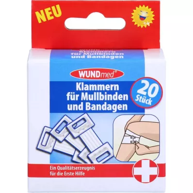 KLAMMERN f.Mulbinden+bandages, 20 stuks